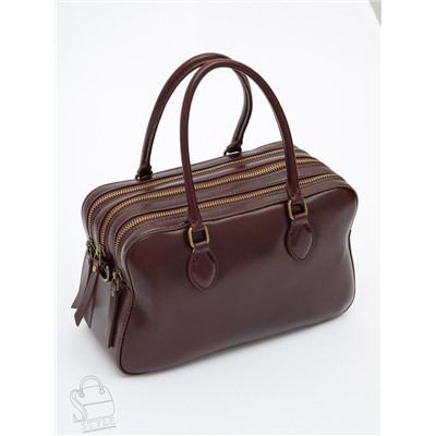 Сумка женская кожаная 5010VG coffee Vitelli Grassi