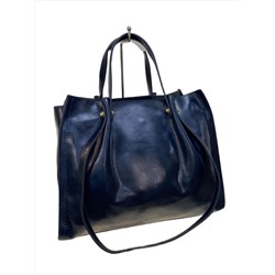 Женская сумка из натуральной кожи, цвет синий