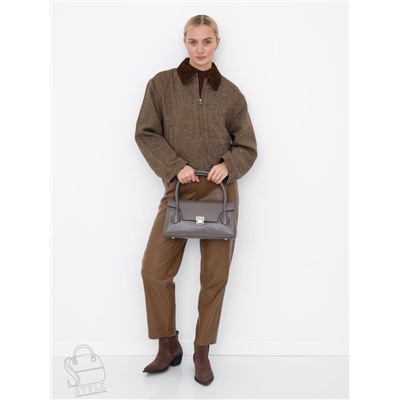 Сумка женская кожаная 0030VG gray Vitelli Grassi