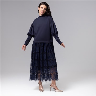 Платье комбинированное с кружевом, История в кружевах