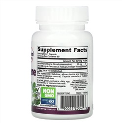 Jarrow Formulas, Трансптеростильбен, 50 мг, 60 растительных капсул