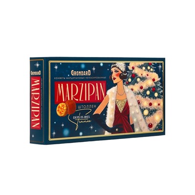 Конфеты неглазированные с марципаном «Штоллен», 126 г