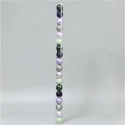 Ёлочные игрушки «Исида», шары новогодние, d=5 см, набор 18 шт., МИКС