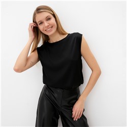 Майка женский MINAKU: Casual Collection, размер 44, чёрная