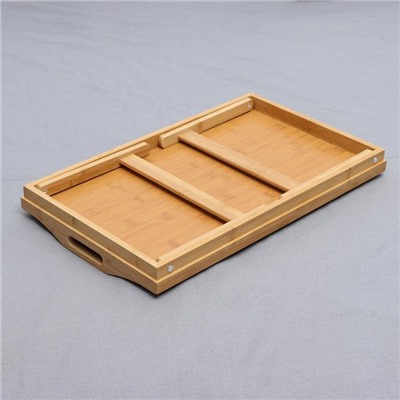 Поднос-столик деревянный, 50×30×23 см, бамбук, в подарочной упаковке
