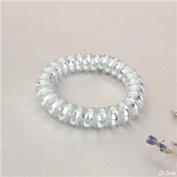 Резинка-пружинка для волос / NSAF-14S /уп 100/жемчужный