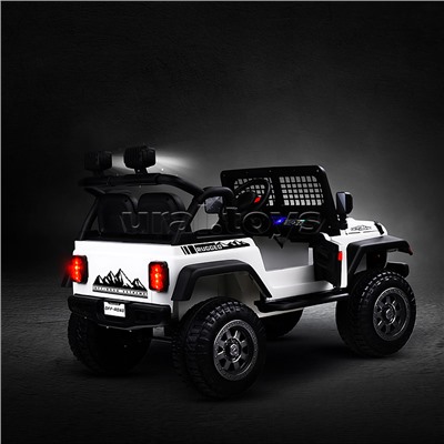 Электромобиль детский "Городской внедорожник" (цвет белый)