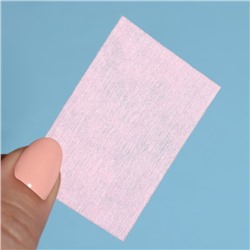 Салфетки для маникюра, безворсовые, плотные, 560 шт., 6×4 см, розовые