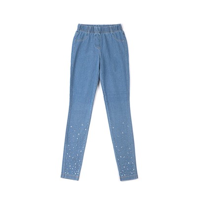 Трикотажные CONTE ALANY NEW Ультрамодные джеггинсы с россыпью из стразов