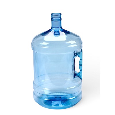 Бутыль для кулера, 18.9 л, ПЭТ, многооборотная, с ручкой, 2 пробки