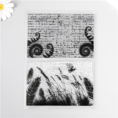 Штамп для творчества «Письмена. Оса в поле», 15×21×0.3 см