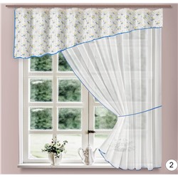 0024/БС/лв, ЭМИЛИЯ, драпировочная занавеска, размеры 280 см ширина х 175 см высота из ВУАЛИ, на шторной ленте