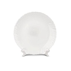 Тарелка 21,5см плоская круглая белье 6/48