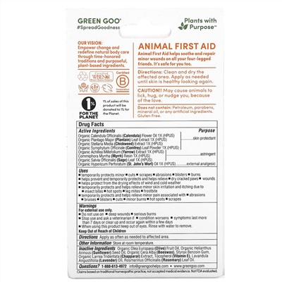 Green Goo, Animal First Aid Salve, 1.82 oz (51.7 g)