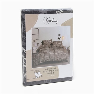 Постельное бельё евро Newday Best time, полисатин