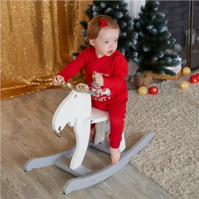 Комбинезон Крошка Я "Winter party", рост 80-86 см, красный