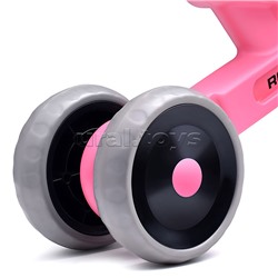 Беговел трехколесный Rocket 133-PK, колеса EVA, цвет розовый