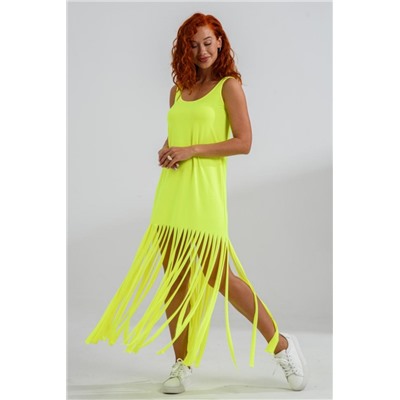 7488 Платье женское (Желтый неон)