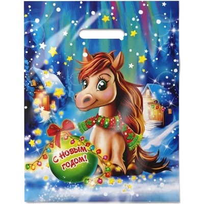 Пакет 31*40 Лошадка Ламинат 7659