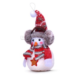 Новогоднее украшение "Снеговик в шапочке" (25 см)