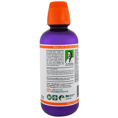 TheraBreath, Полный уход за полостью рта детей, Gorilla Grape, 16 жид. унц. (473 мл.)