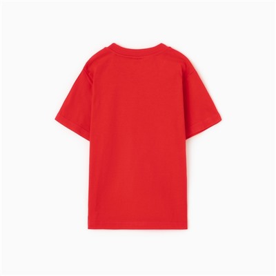 Футболка детская, красная, рост 116 см