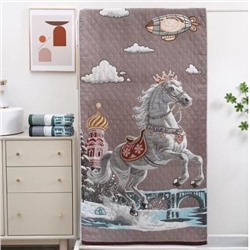Полотенце стеганое "Королевская лошадь" 35*75 см. хлопок 100%