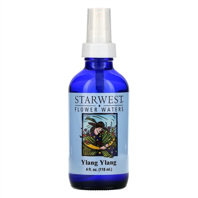 Starwest Botanicals, Цветочные воды, иланг-иланг, 4 жидк. унц. (118 мл)