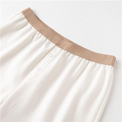 Брюки женские домашние MINAKU: Home collection, цвет экрю, размер 50