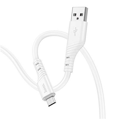 Кабель USB - micro USB Hoco X97 Crystal 12W 100см 2,4A  (white)