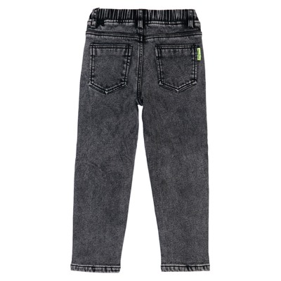 Брюки текстильные джинсовые утепленные флисом для мальчиков