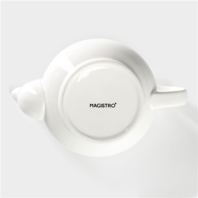 Заварочный чайник Magistro «Бланш», 500 мл, фарфор, белый