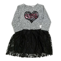 5396 Платье с гипюром для девочек