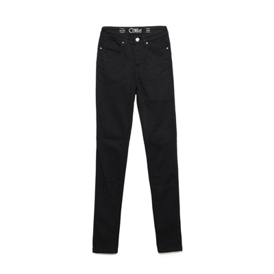 Skinny CONTE CON-149 Моделирующие джинсы skinny push-up Premium Stay Black с высокой посадкой