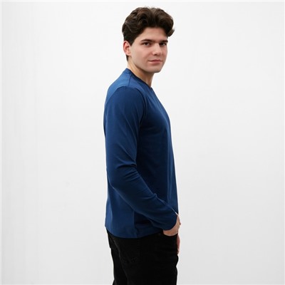 Лонгслив мужской MIST Men's casual размер 46, синий