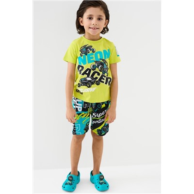 Комплект трикотажный для мальчиков: фуфайка (футболка), шорты PLAYTODAY, 1239629