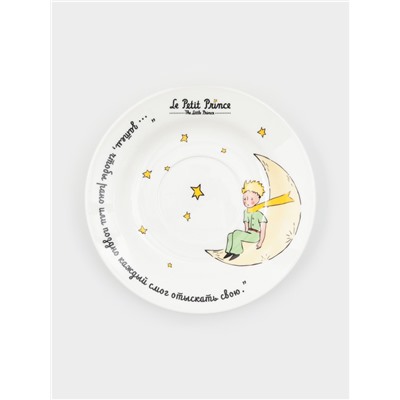 Чайная пара Quinsberry «Маленький принц», чашка 440 мл, блюдце d=16 см, фарфор, белая