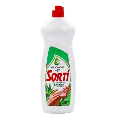 Средство для мытья посуды Sorti, гель-бальзам с алоэ вера, 900 мл