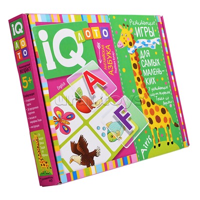 Пластиковое лото для малышей (нов) 5+ Английская азбука. English. Подбираем буквы, учим слова