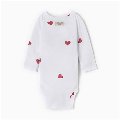 Боди детское MINAKU, рост 74-80 см, молочное