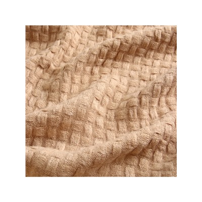 Плед с бахромой SL Home Relief, 130×170 см, бежевый, акрил 100%