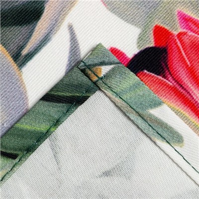 Полотенце «Этель» Flowers, 40×73 см, 100% хлопок, саржа 190 г/м²