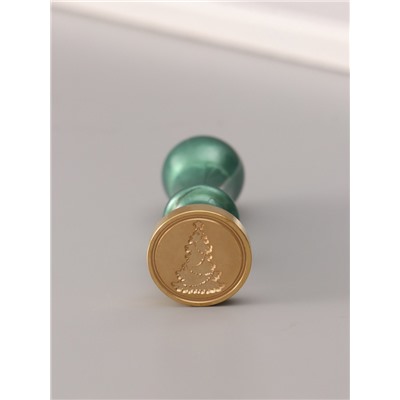 Подарочный набор для сургучной печати «Ёлка», печать, ручка, сургуч, 12.5×10×3.6 см