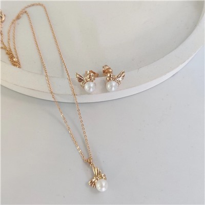 Комплект серьги и кулон