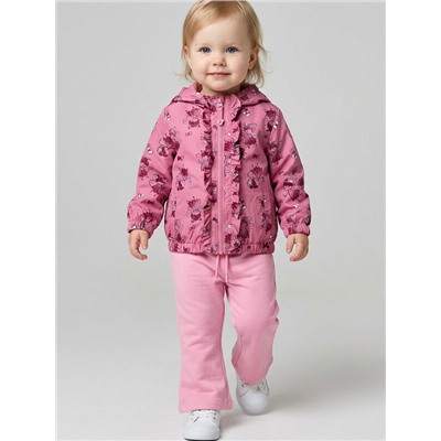 Куртка детская текстильная с полиуретановым покрытием для девочек (ветровка)