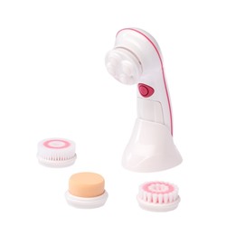Массажёр для лица Luazon LEM-25, 4 в 1, 2хAA (не в комплекте), розовый