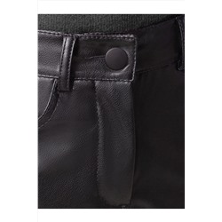 Прямые брюки из искусственной кожи VILATTE, 1227955