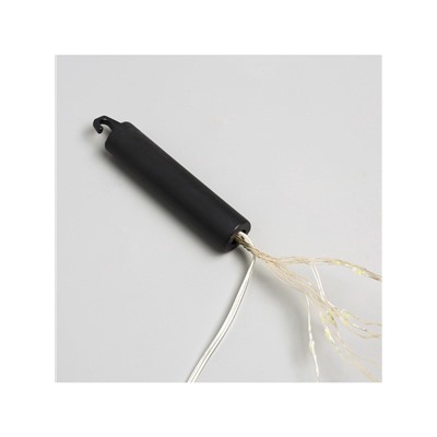 Гирлянда «Конский хвост» 10 нитей по 1 м, IP20, серебристая нить, 100 LED, свечение мульти, 12 В