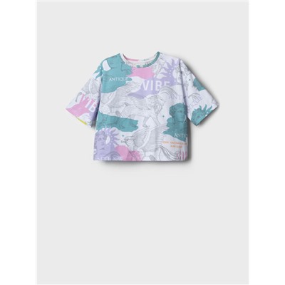 Фуфайка трикотажная для девочек (футболка)