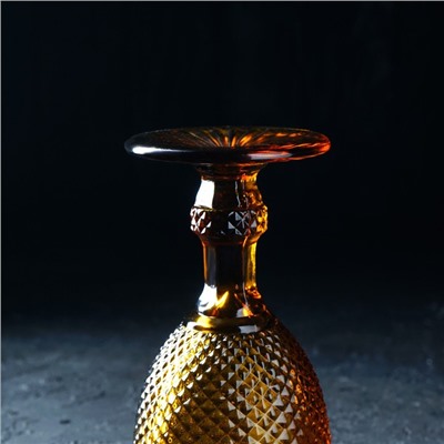 Бокал для вина Magistro «Вилеро», 280 мл, 8×16.5 см, стекло, жёлтый